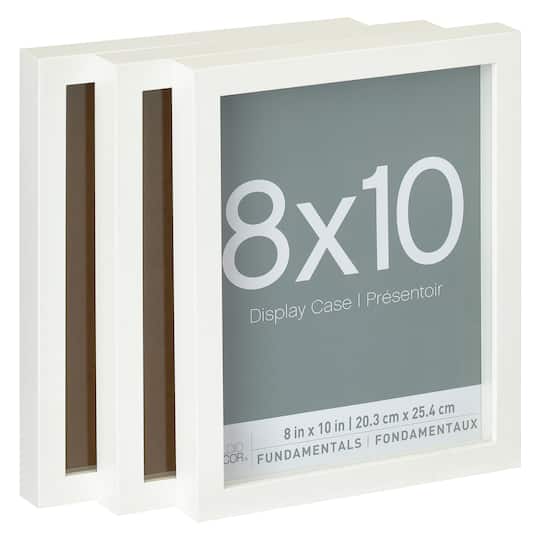 3-Pack White 8" x 10" Shadow Boxes, Fundamentals By Studio Décor®